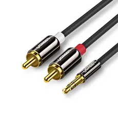 Cabo de Áudio Ugreen 3.5mm para 2Rca Macho/Macho 3 Metros