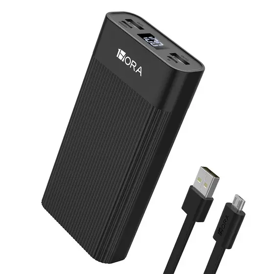 Bateria Portátil 1 Hora Gar117n Power Bank 20000mAh Preta