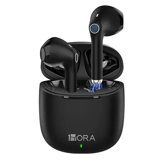 Fone de Ouvido Sem Fio 1HoraAut201n Bluetooth 5.3 Preto