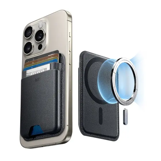 Carteira Magnética ESR MagSafe para iPhone Preto