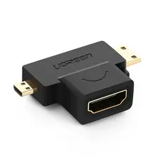 Adaptador de Vídeo Ugreen 3 em 1 Micro Macho + Mini Hdmi Macho