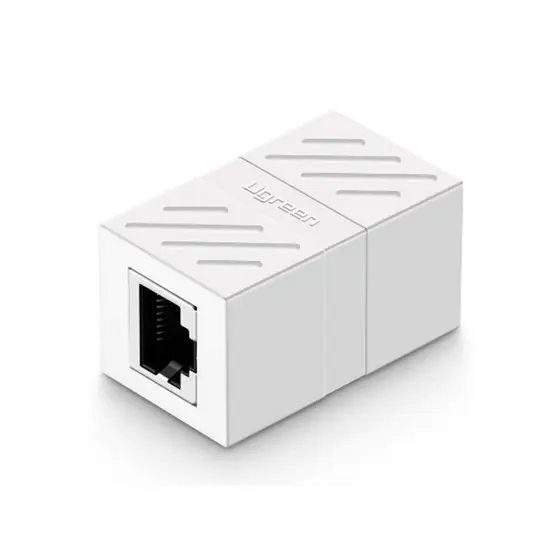 Adaptador Rj45 Ugreen p/Cabo de Internet 1000Mbps Branco