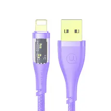 Cabo Usb Usams Usb A pra Lightning 2.4A 1.2Metro Púrpura