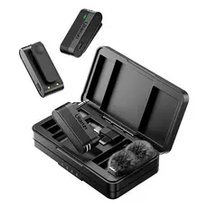 Microfone Sem Fio Ulanzi A100 Usb C Lapela Android Preto