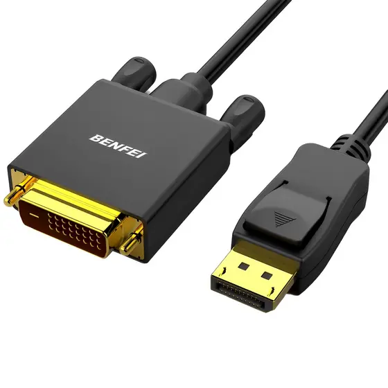 Cabo DisplayPort p/DVI Benfei Aprox. 1.83 Metros Preto