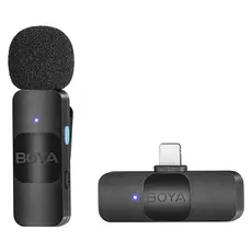 Sistema Microfone Sem Fio Boya By-v1 Apenas Iphone/Lightning Preto