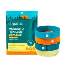 Pulseira Repelente Mosquito Cliganic Microfibra Psc 10un