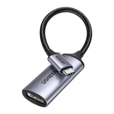 Adaptador Ugreen Usb C p/DisplayPort Fêmea 8K/60Hz Cinza