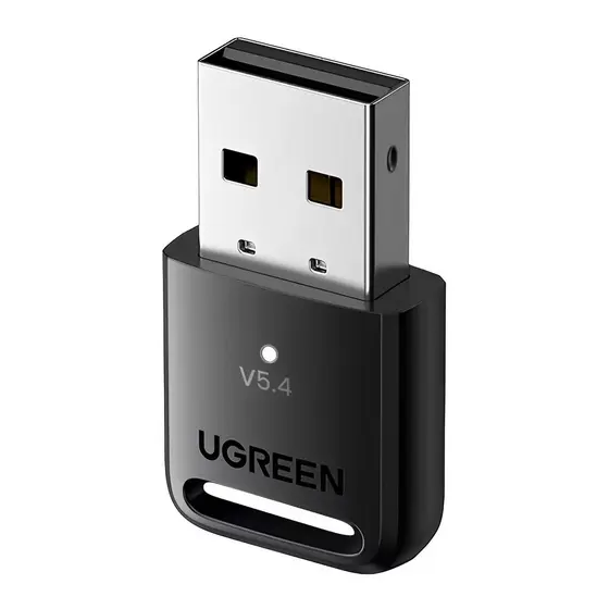 Adaptador Usb Ugreen Usb-A para Bluetooth 5.4 Preto