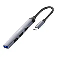Ldnio Hub Usb C Adaptador 4Porta, Tipo C p/Usb 3.0 e 2.0