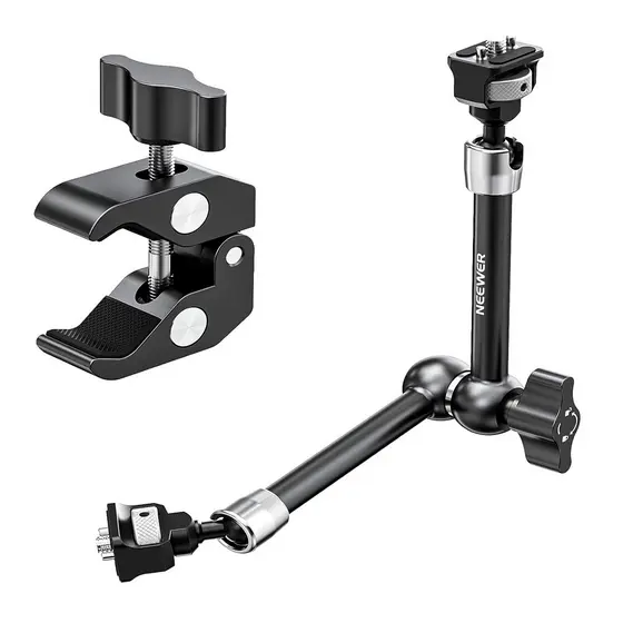 Neewer Braço Articulado 11" 1/4-20 Com Clamp Anti-Torção