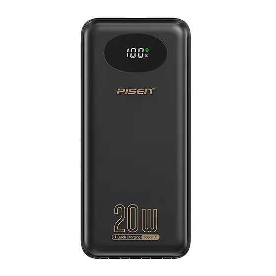 Power Bank Carregador Portátil Pisen 4in1 10000mAh Preta