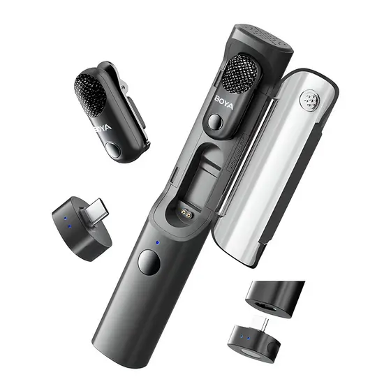 Microfone Sem Fio BOYA Magic-05 AI USB-C p/Celular Live