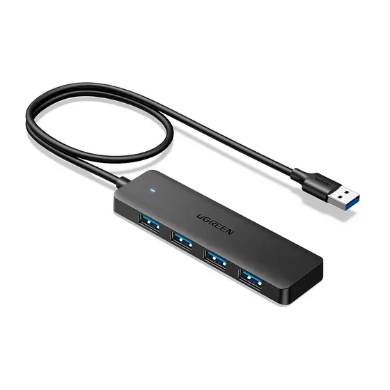 Hub USB 3.0 Ugreen 4 Portas Expansor Ultra Fino Notebook PC