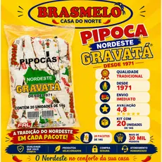 Pipoca Gravatá Fardo Original Crocante Tradicional Direto do Nordeste
