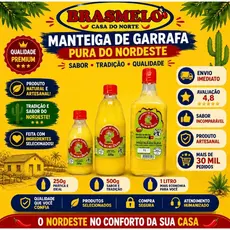 Manteiga de Garrafa Pura do Nordeste - Sabor Autêntico e Regional