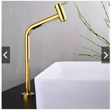 Torneira link para banheiro bica alta lavatório lavabo 45° 1/4 de volta cromada/preta/dourada luxo mesa