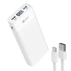 Power Bank 20000mAh 1HoraBateria Portátil Gar117b Branco