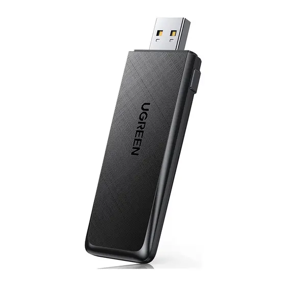 Ugreen Adaptador de Rede Wifi AC1300 Usb 3.0 Dual Band Preto