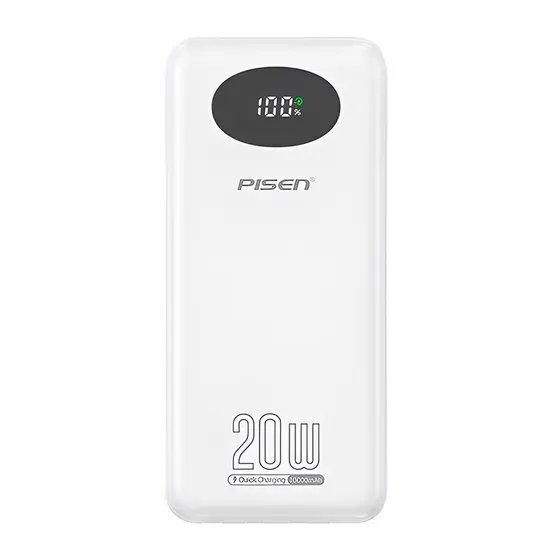 Power Bank Bateria Portátil Pisen 4in1 10000mAh Branca