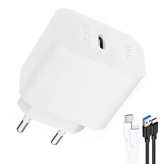 Carregador Usb 1Hora Pd20W + Cabo para iPhone 1M (K-7204-3042)