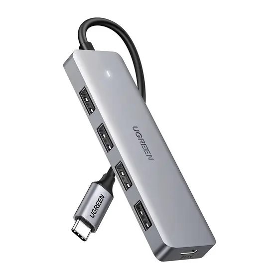 Hub Adaptador Multifuncional Ugreen Usb C p/Usb A Cinza