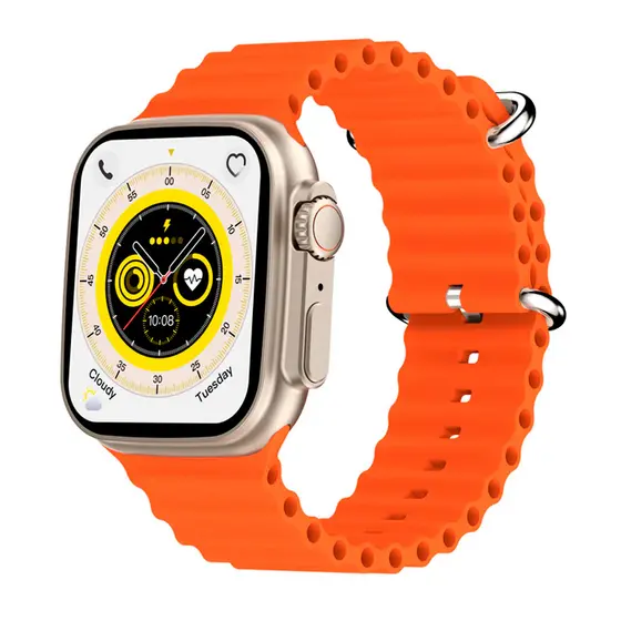 Relógio Smartwatch Zwear Zl67 BT 5.2 Tela 1.93' Laranja