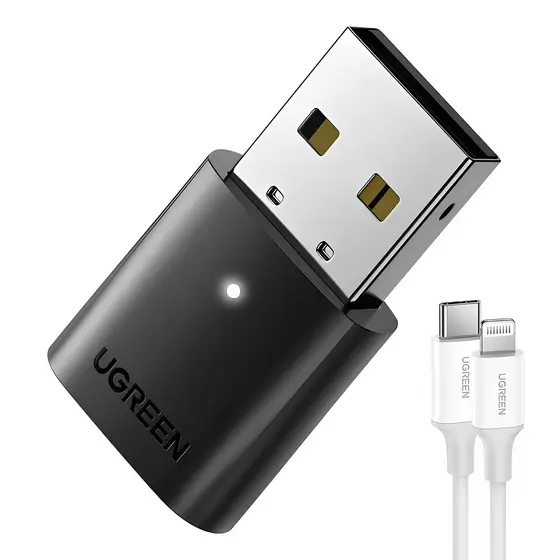 Adaptador Bluetooth 5.0 Ugreen Interface Usb Tipo A + Cabo iOS (K-3655-3673)