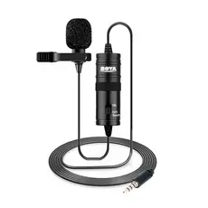Microfone de Lapela Boya By-m1 para Smartphone Dlsr Pc Preto