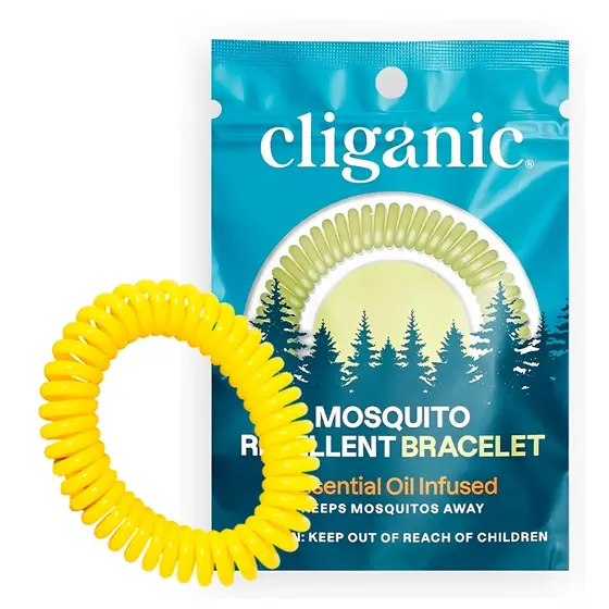 Pulseira Repelente Mosquito Cliganic p/Criança e Adultos