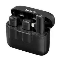 Microfone Sem Fio Ulanzi J-12 Lightning Lapela Ios Preto