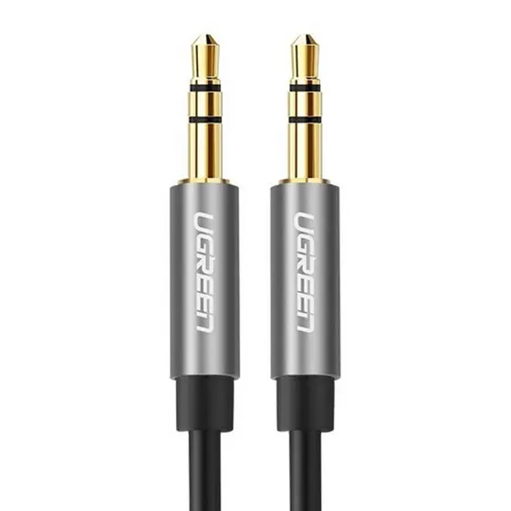 Cabo de Áudio Auxiliar P2 Ugreen 3.5mm Macho 1 Metro Preto