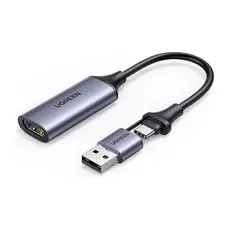 Adaptador de Vídeo Ugreen Hdmi Femêa p/Usb A/C Macho Preto