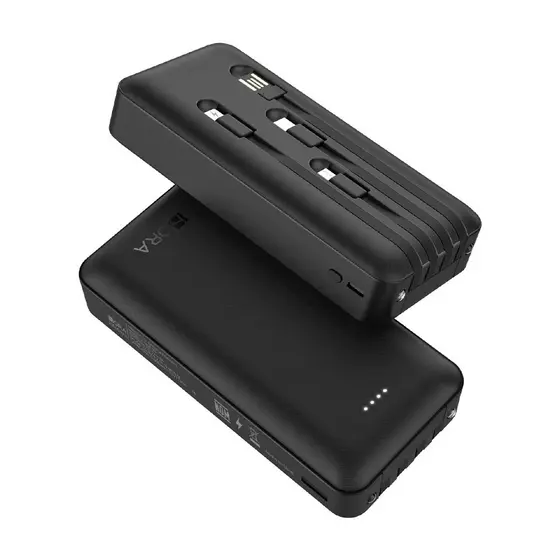 Power Bank 20000mAh 1HoraBateria Portátil Gar159n Preto