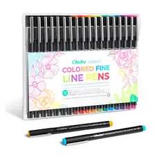 Kit Canetas Fineliner Ohuhu 18 Cores Micro Ponta Desenho