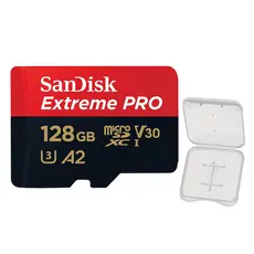Cartão Memória  Sandisk 128gb Micro Sd com Adaptador +Case