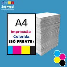 Impressão A4 - Colorida (Só Frente)