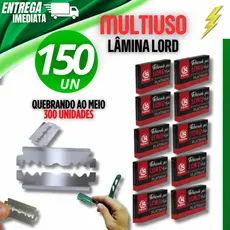 150 Peças Multiuso Lâmina Barbear LORD PLATINUM Profissional Gillete Barbeiro Variáveis Utilidade