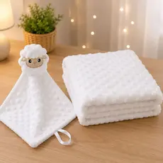 Kit Manta com Naninha Cobertor de Bebê Pipoquinha Infantil Mantinha Inverno Premium 02 Peças