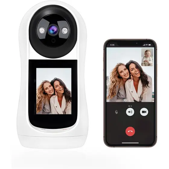 Wifi Babá Eletrônica Câmera segurança Sem Fio Visão Noturna 1080P 360° com Câmera Audio Icsee