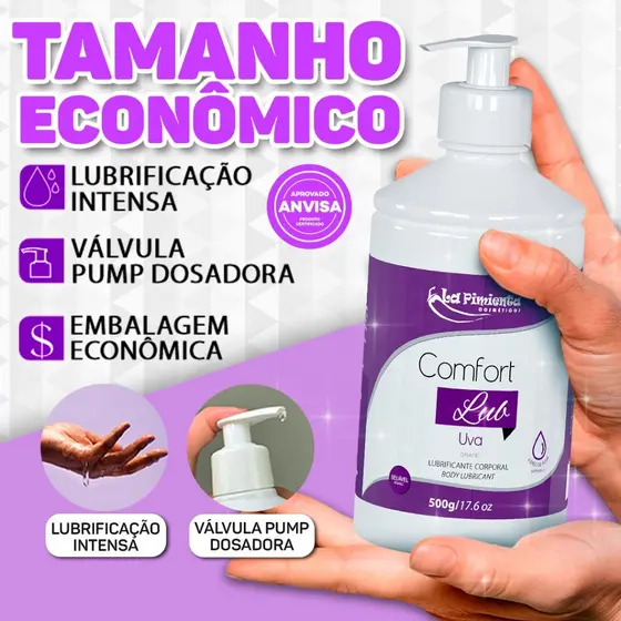 GEL COMFORT LUB PROTEJA A PELE DA SECURA COM LUBRIFICAÇÃO POTENTE E TOQUE SUAVE