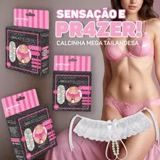 TANGA FIO COM PÉROLAS TRASEIRA EXCLUSIVA E FEMININA