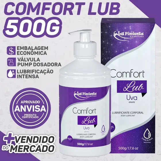 GEL COMFORT LUB DESFRUTE DE SENSAÇÕES ÚNICAS COM TEXTURA SUAVE E ENVOLVENTE!