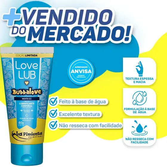 GEL LOVE LUB LAPILOVE QUE REDUZ O ATRITO E TRAZ BEM-ESTAR PARA O CASAL