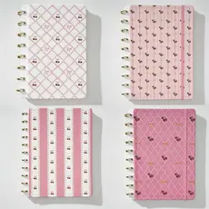 Caderno Inteligente com Argola Ajustável | A5/B5/A4 | Capa Dura PU | Planejador e Caderno de Notas Escolar