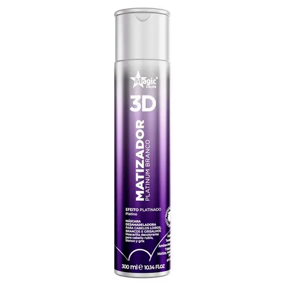 Matizador Magic Color Máscara 3D - Efeito Platinado 500/300/100ml