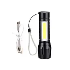 Mini Lanterna Portátil Recarregável Usb Luz Branca