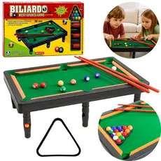 Mini Mesa De Sinuca Bilhar Portátil Infantil Snooker Verde