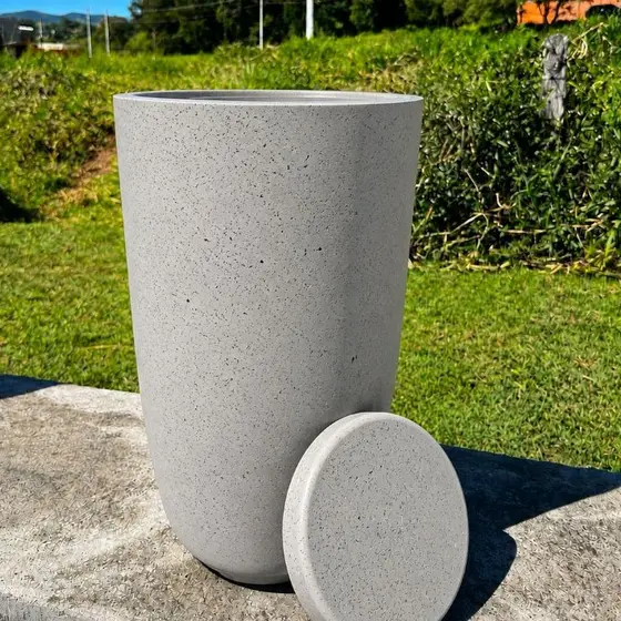 Vaso De Planta Cone Brilhante Luxo Decorativo PP
