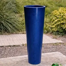 Vasos Para Plantas Cone Decorativo Luxo Liso Coluna Ibiza Polietileno